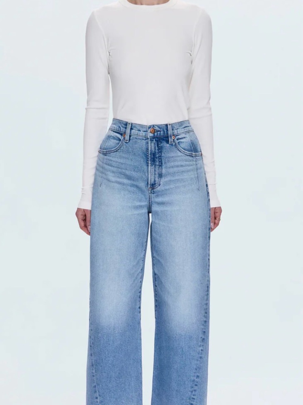 pistola Kyra high rise bow legged jeans